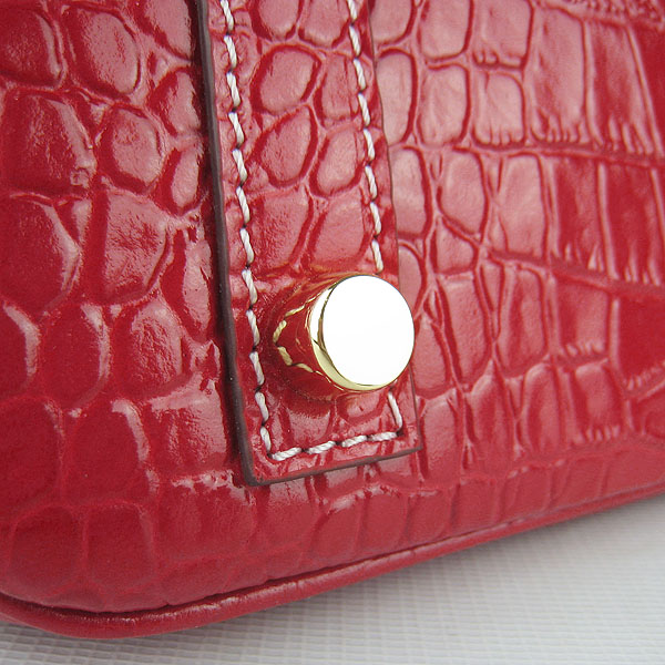 Replica Hermes Birkin 30cm Crocodile Veins Bag Red 6088 On Sale